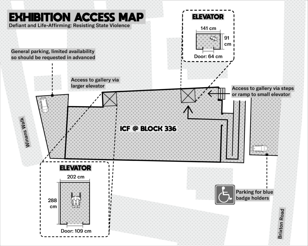 floorplan of Block 336 identifying accessible entrances and lifts